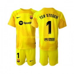 Nogometni Dresovi FC Barcelona Ter Stegen 1 Vratar Dječji Četvrti dres 2022-2023 Kratkih Rukava
