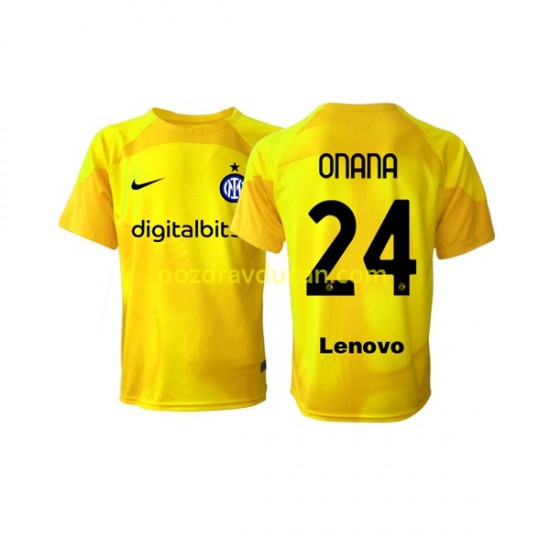 Nogometni Dresovi Inter Milan Andre Onana 24 Vratar Muški Gostujući dres 2022-2023 Kratkih Rukava
