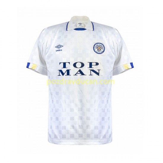 Nogometni Dresovi Leeds United Retro Muški Domaći dres 1989-1990 Kratkih Rukava