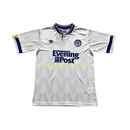 Nogometni Dresovi Leeds United Retro Muški Domaći dres 1991-1992 Kratkih Rukava