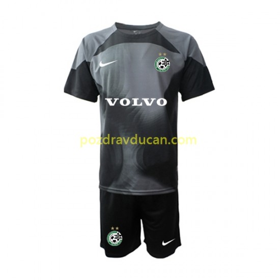 Nogometni Dresovi Maccabi Haifa Vratar Dječji Domaći dres 2022-2023 Kratkih Rukava