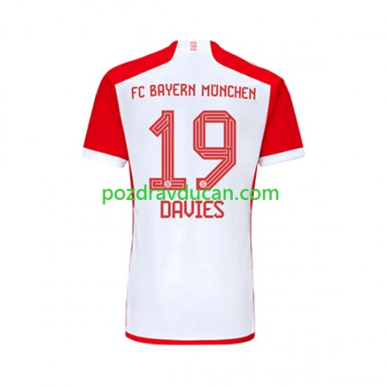 Nogometni Dresovi FC Bayern München Alphonso Davies 19 Muški Domaći dres 2023-2024 Kratkih Rukava