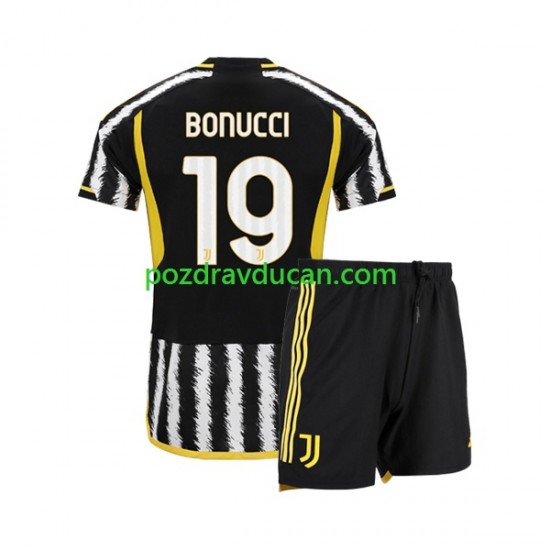 Nogometni Dresovi Juventus Leonardo Bonucci 19 Dječji Domaći dres 2023-2024 Kratkih Rukava