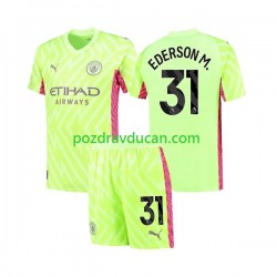 Nogometni Dresovi Manchester City Ederson Moraes 31 Vratar Dječji Treći dres 2023-2024 Kratkih Rukava