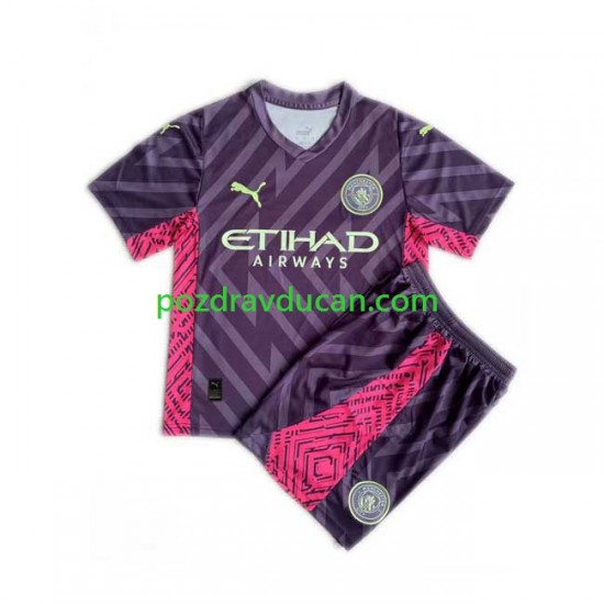 Nogometni Dresovi Manchester City Vratar Dječji Gostujući dres 2023-2024 Kratkih Rukava