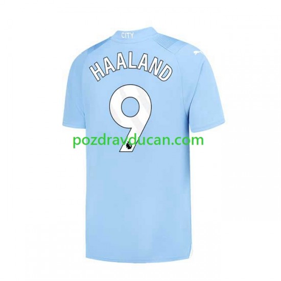 Nogometni Dresovi Manchester City Haaland 9 Muški Domaći dres 2023-2024 Kratkih Rukava