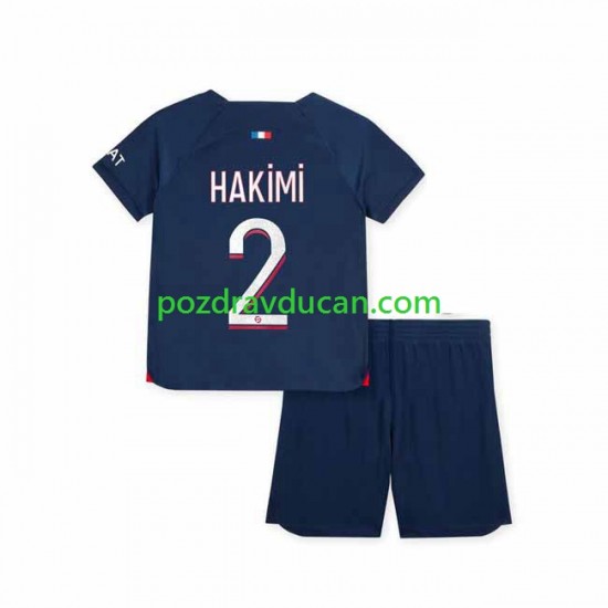 Nogometni Dresovi Paris Saint-Germain Hakimi 2 Dječji Domaći dres 2023-2024 Kratkih Rukava