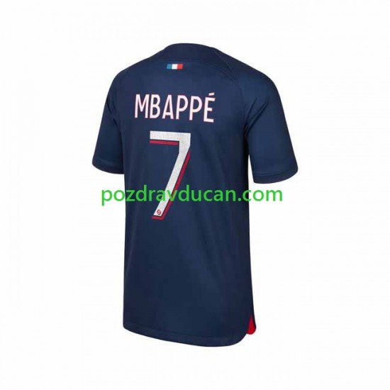 Nogometni Dresovi Paris Saint-Germain Mbappé 7 Muški Domaći dres 2023-2024 Kratkih Rukava