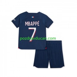 Nogometni Dresovi Paris Saint-Germain Mbappé 7 Dječji Domaći dres 2023-2024 Kratkih Rukava