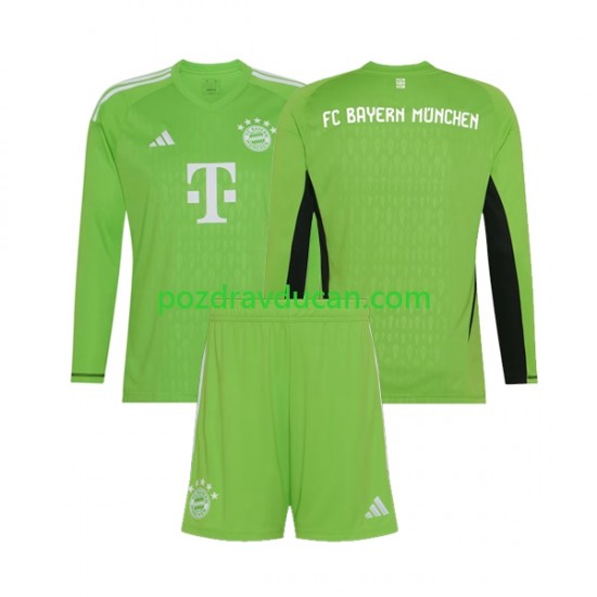 Nogometni Dresovi FC Bayern München Vratar Dječji Gostujući dres 2023-2024 Dugi Rukav