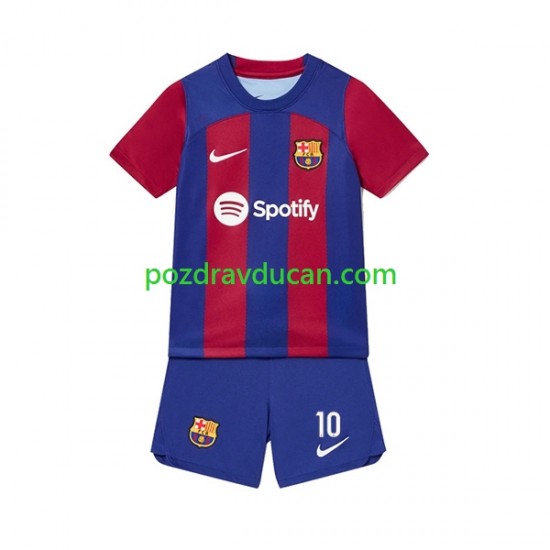 Nogometni Dresovi FC Barcelona Ansu Fati 10 Dječji Domaći dres 2023-2024 Kratkih Rukava