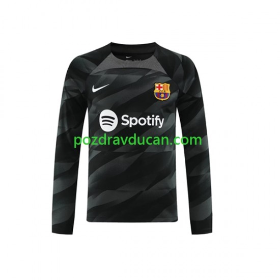 Nogometni Dresovi FC Barcelona Vratar Muški Gostujući dres 2023-2024 Dugi Rukav