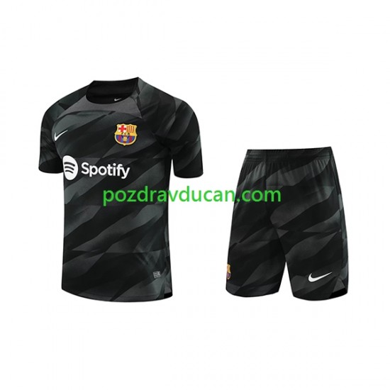 Nogometni Dresovi FC Barcelona Vratar Dječji Gostujući dres 2023-2024 Kratkih Rukava