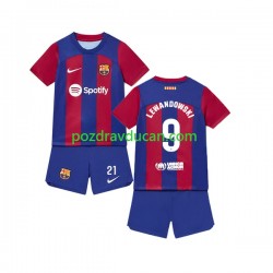 Nogometni Dresovi FC Barcelona Robert Lewandowski 9 Dječji Domaći dres 2023-2024 Kratkih Rukava