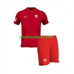 Nogometni Dresovi Sevilla FC Dječji Gostujući dres 2023-2024 Kratkih Rukava