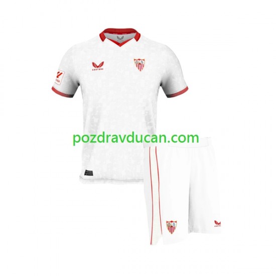 Nogometni Dresovi Sevilla FC Dječji Domaći dres 2023-2024 Kratkih Rukava