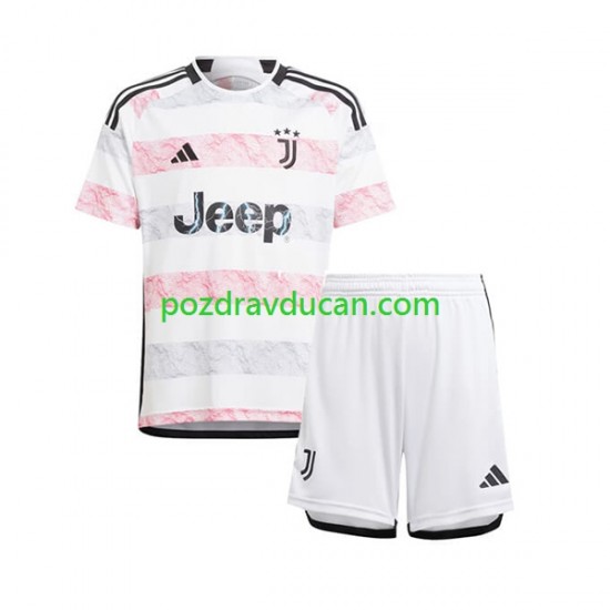 Nogometni Dresovi Juventus Dječji Gostujući dres 2023-2024 Kratkih Rukava