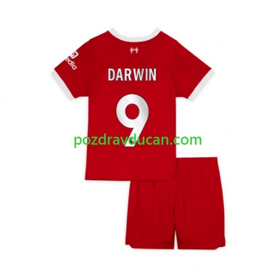 Nogometni Dresovi Liverpool Darwin Nunez 9 Dječji Domaći dres 2023-2024 Kratkih Rukava