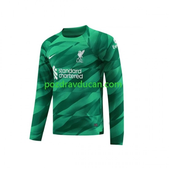 Nogometni Dresovi Liverpool Vratar Muški Domaći dres 2023-2024 Dugi Rukav