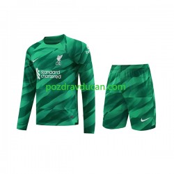 Nogometni Dresovi Liverpool Vratar Dječji Domaći dres 2023-2024 Dugi Rukav