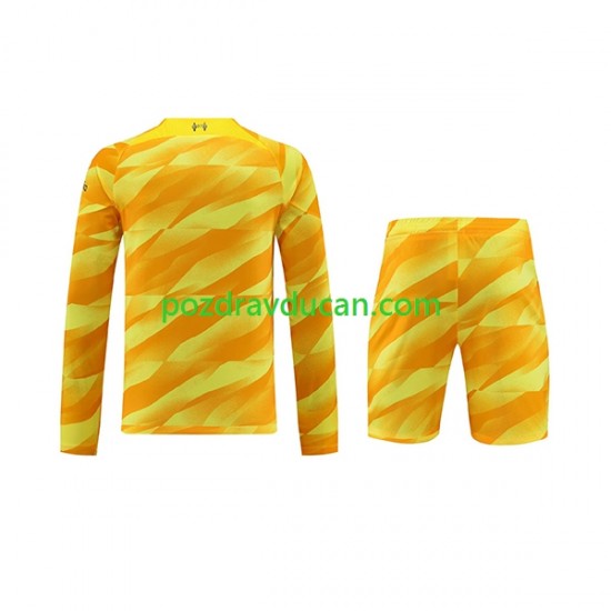 Nogometni Dresovi Liverpool Vratar Dječji Treći dres 2023-2024 Dugi Rukav