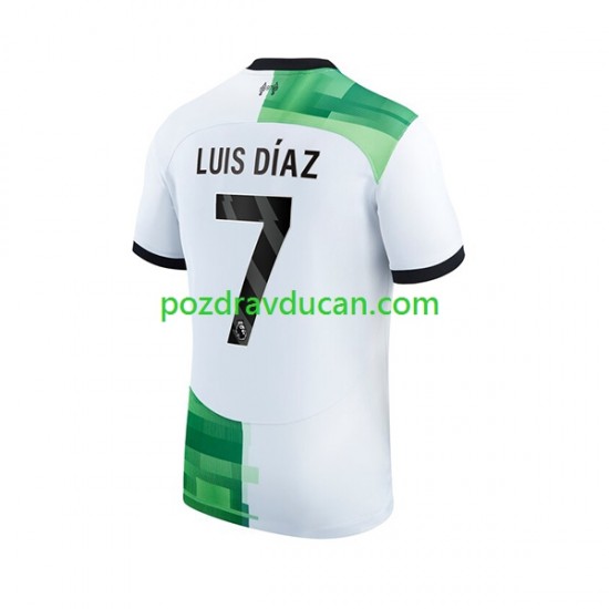 Nogometni Dresovi Liverpool Luis Diaz 7 Muški Gostujući dres 2023-2024 Kratkih Rukava