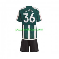 Nogometni Dresovi Manchester United Anthony Elanga 36 Dječji Gostujući dres 2023-2024 Kratkih Rukava