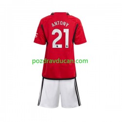 Nogometni Dresovi Manchester United Antony Matheus 21 Dječji Domaći dres 2023-2024 Kratkih Rukava