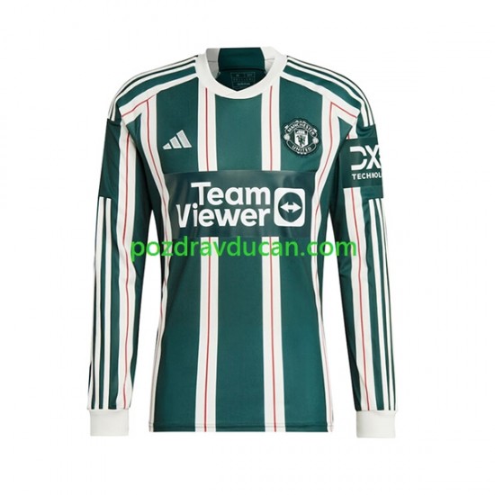 Nogometni Dresovi Manchester United Muški Gostujući dres 2023-2024 Dugi Rukav