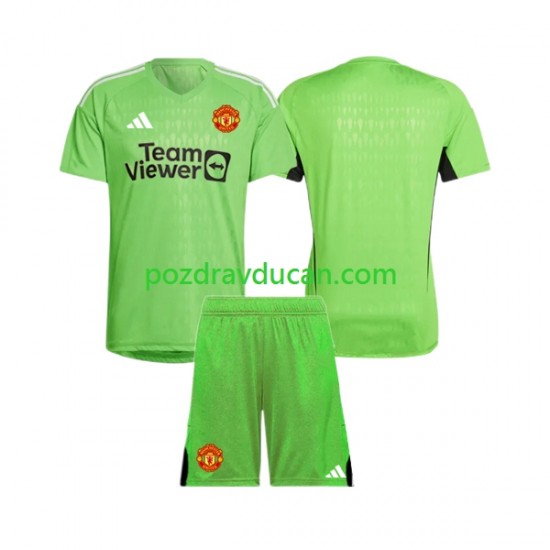 Nogometni Dresovi Manchester United Vratar Dječji Domaći dres 2023-2024 Kratkih Rukava