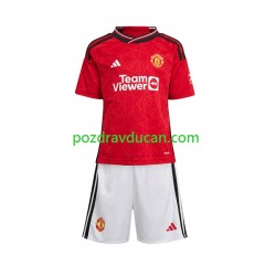 Nogometni Dresovi Manchester United Dječji Domaći dres 2023-2024 Kratkih Rukava