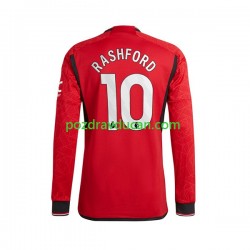 Nogometni Dresovi Manchester United Marcus Rashford 10 Muški Domaći dres 2023-2024 Dugi Rukav