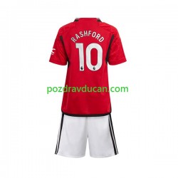 Nogometni Dresovi Manchester United Marcus Rashford 10 Dječji Domaći dres 2023-2024 Kratkih Rukava