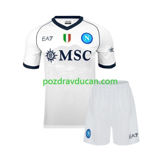 Nogometni Dresovi Napoli Dječji Gostujući dres 2023-2024 Kratkih Rukava