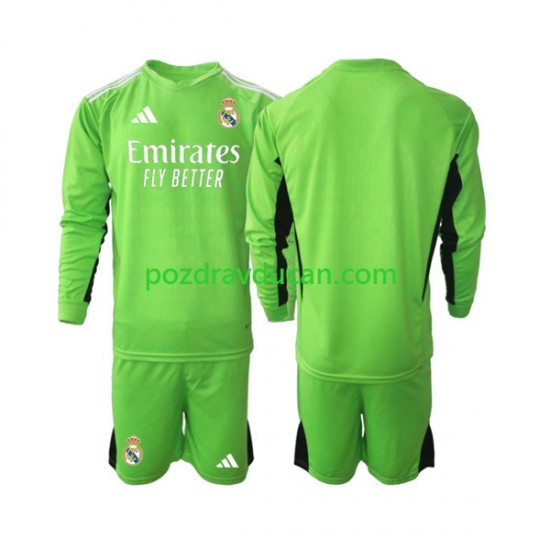 Nogometni Dresovi Real Madrid Vratar Dječji Domaći dres 2023-2024 Dugi Rukav