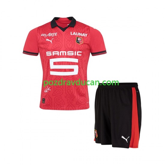 Nogometni Dresovi Stade Rennais Dječji Domaći dres 2023-2024 Kratkih Rukava