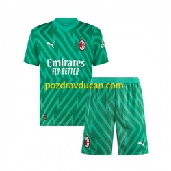 Nogometni Dresovi AC Milan Vratar Dječji Domaći dres 2023-2024 Kratkih Rukava