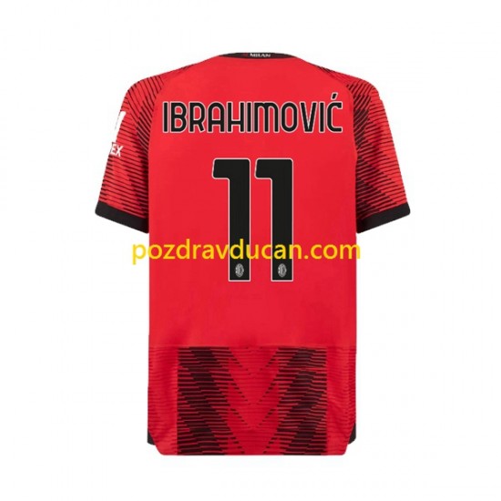 Nogometni Dresovi AC Milan Ibrahimović 11 Muški Domaći dres 2023-2024 Kratkih Rukava