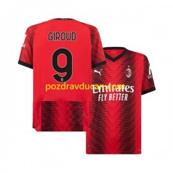 Nogometni Dresovi AC Milan Olivier Giroud 9 Muški Domaći dres 2023-2024 Kratkih Rukava