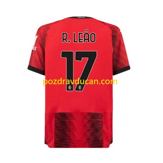Nogometni Dresovi AC Milan Rafael Leao 17 Muški Domaći dres 2023-2024 Kratkih Rukava