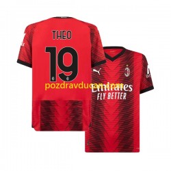 Nogometni Dresovi AC Milan Theo Hernandez 19 Muški Domaći dres 2023-2024 Kratkih Rukava