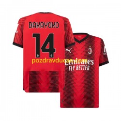 Nogometni Dresovi AC Milan Tiemoue Bakayoko 14 Muški Domaći dres 2023-2024 Kratkih Rukava