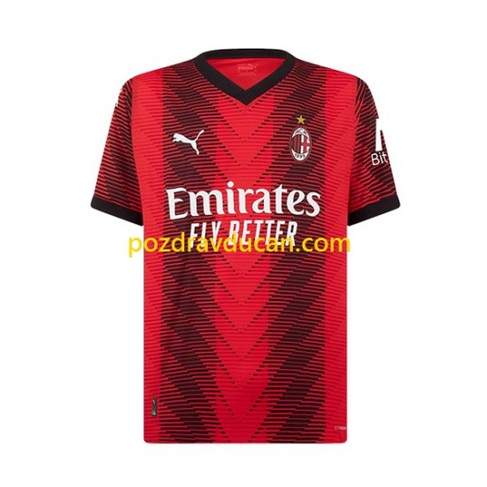 Nogometni Dresovi AC Milan Tiemoue Bakayoko 14 Dječji Domaći dres 2023-2024 Kratkih Rukava