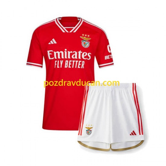 Nogometni Dresovi Benfica Dječji Domaći dres 2023-2024 Kratkih Rukava