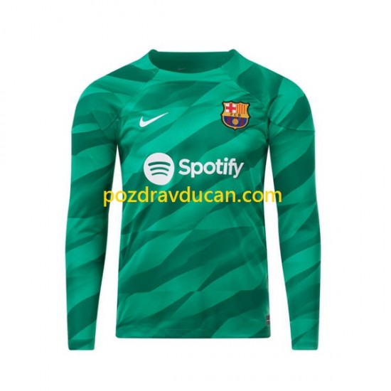Nogometni Dresovi FC Barcelona Vratar Muški Domaći dres 2023-2024 Dugi Rukav