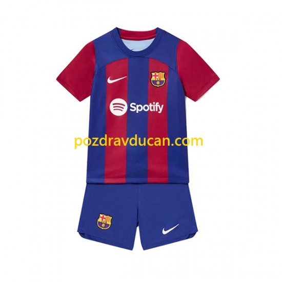 Nogometni Dresovi FC Barcelona Dječji Domaći dres 2023-2024 Kratkih Rukava