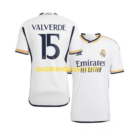Nogometni Dresovi Real Madrid Federico Valverde 15 Muški Domaći dres 2023-2024 Kratkih Rukava