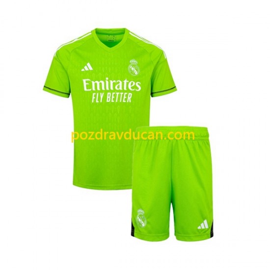 Nogometni Dresovi Real Madrid Vratar Dječji Domaći dres 2023-2024 Kratkih Rukava