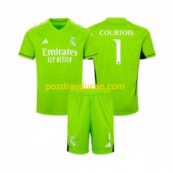 Nogometni Dresovi Real Madrid Thibaut Courtois 1 Vratar Dječji Domaći dres 2023-2024 Kratkih Rukava