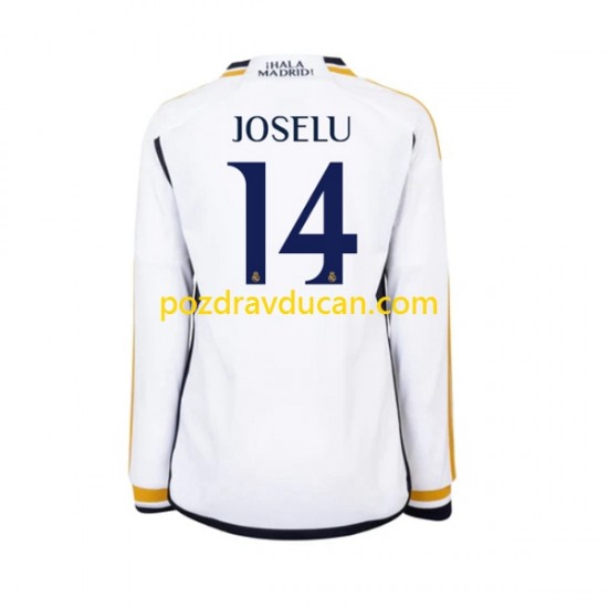 Nogometni Dresovi Real Madrid JOSELU 14 Muški Domaći dres 2023-2024 Dugi Rukav